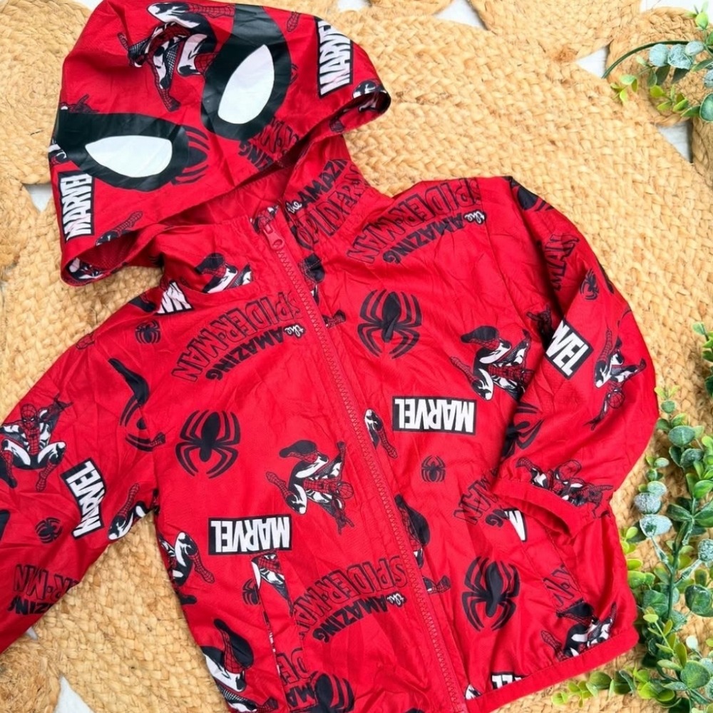 Marvel Red Spider-Man Kids Costume Jacket NEW with Tags Size 7